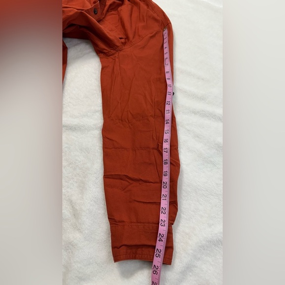 Magellan Outdoors Orange Casual Button Down Shirt Relaxed Fit - Picture 8 of 11